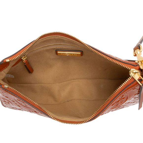 Tory Burch T Monogram Embossed Patent Leather Studio Shoulder Bag - Picture 6 of 15